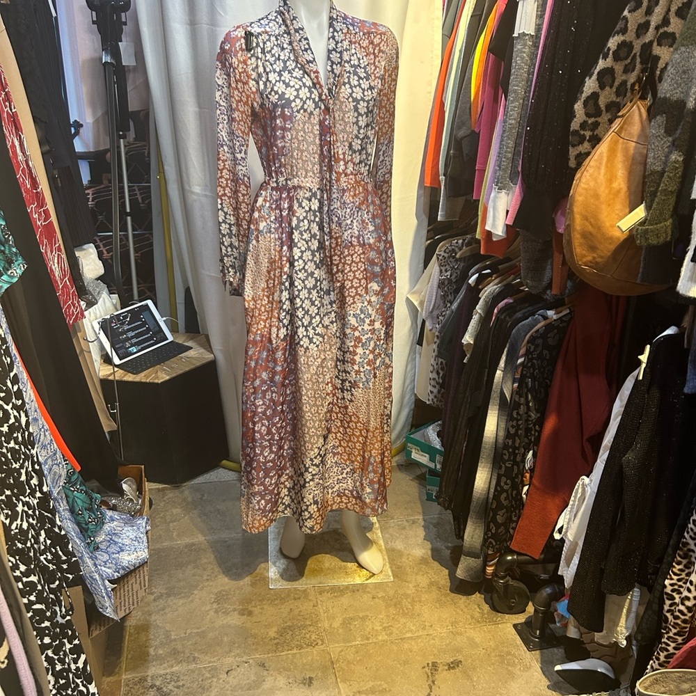 Paul & Joe Multicolor Long Sleeve Dress